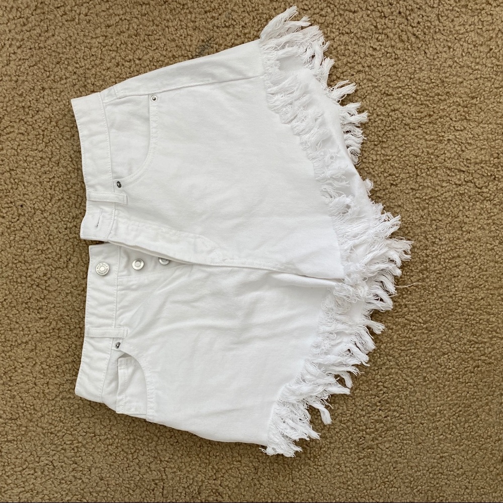 Wild fable white denim shorts